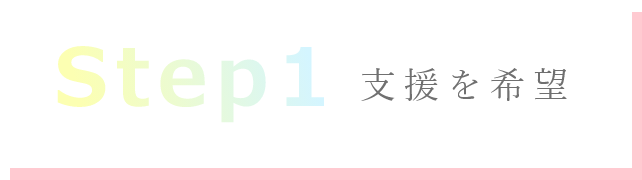 step1　支援を希望